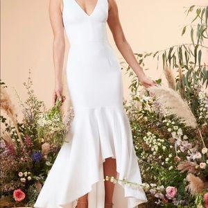 High/Low Mermaid Hem Evening Dress